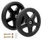 2x 12" Push Lawn Mower Plastic Wheel Fit Craftsman Mower Generator Garden Tiller