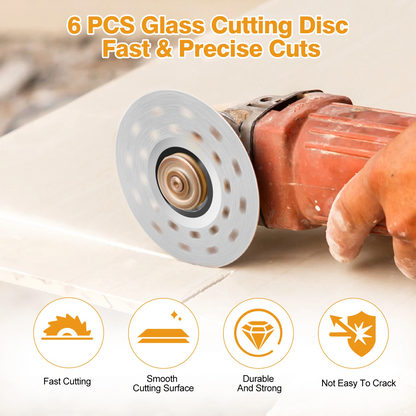 6PCS 4" Rock Slab Grinding Disc Diamond Tile Cutting Saw Blade for Angle Grinder