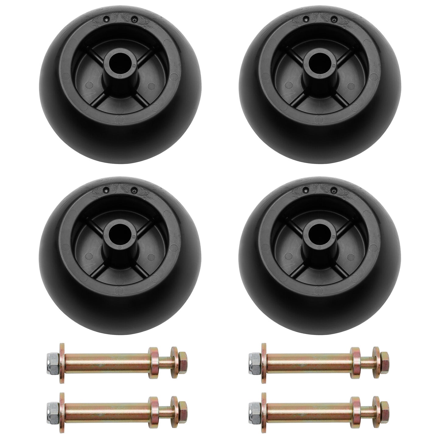 4Pcs Mower Deck Wheels Kit Fits Exmark 103-3168 116-9981 Kubota Anti Scalp Wheel