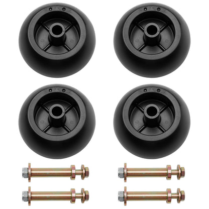 4Pcs Mower Deck Wheels Kit Fits Exmark 103-3168 116-9981 Kubota Anti Scalp Wheel