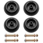 4Pcs Mower Deck Wheels Kit Fits Exmark 103-3168 116-9981 Kubota Anti Scalp Wheel