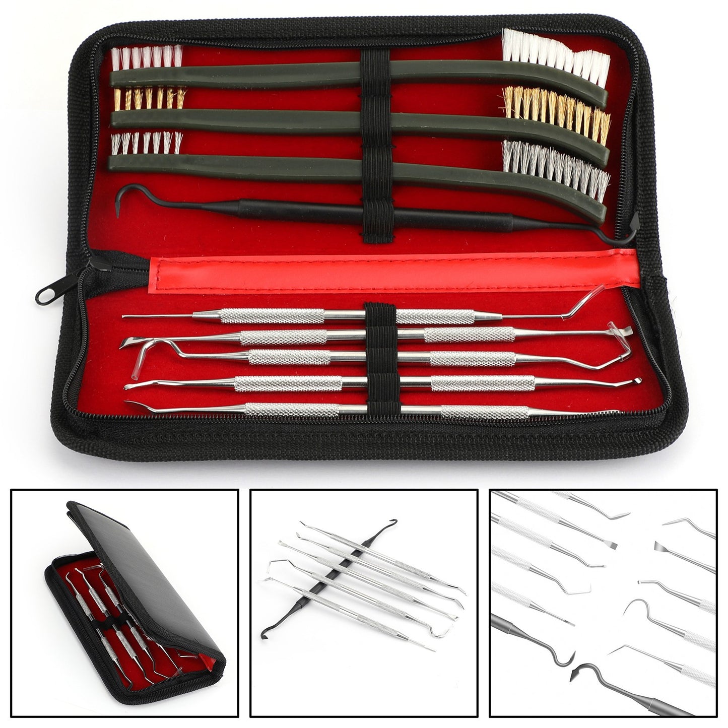 9X Gun Cleaning Kit For Rifle Pistol Handgun Shotgun Cleaning Set Gun Brush