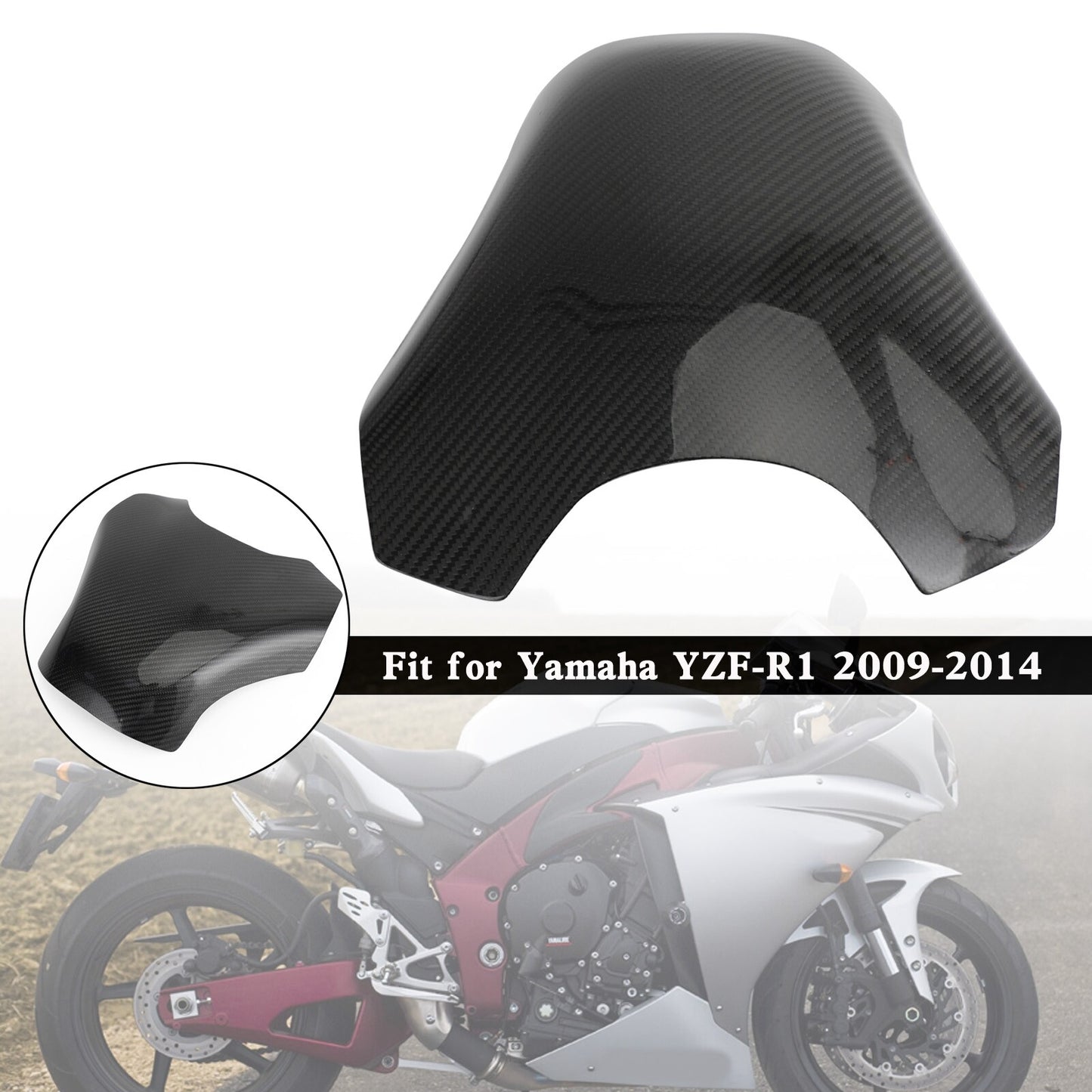 Gas Tank Cover Panel Fairing Protector For Yamaha YZF-R1 2009-2014 Carbon U3