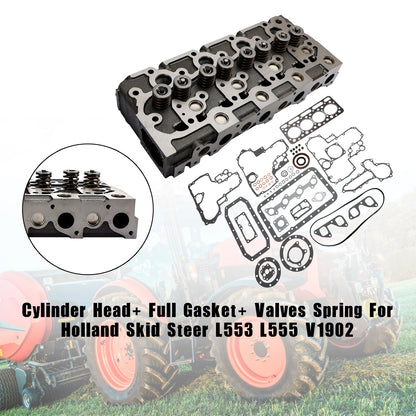 Complete Cylinder Head With Valve Spring & Gasket Kit FIT Kubota V1902 Engine