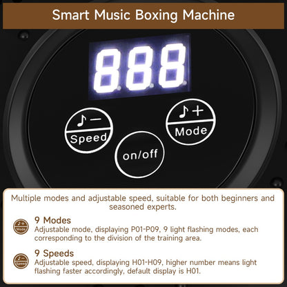 Music Boxing Machine with Boxing Gloves – Wall-Mounted Smart Boxing Trainer
