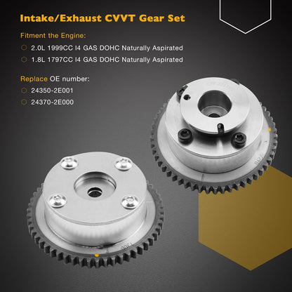 Timing Chain Kit Exhaust&Intake CVVT Gear For Soul Hyundai Kia Elantra 2.0T 1.8L