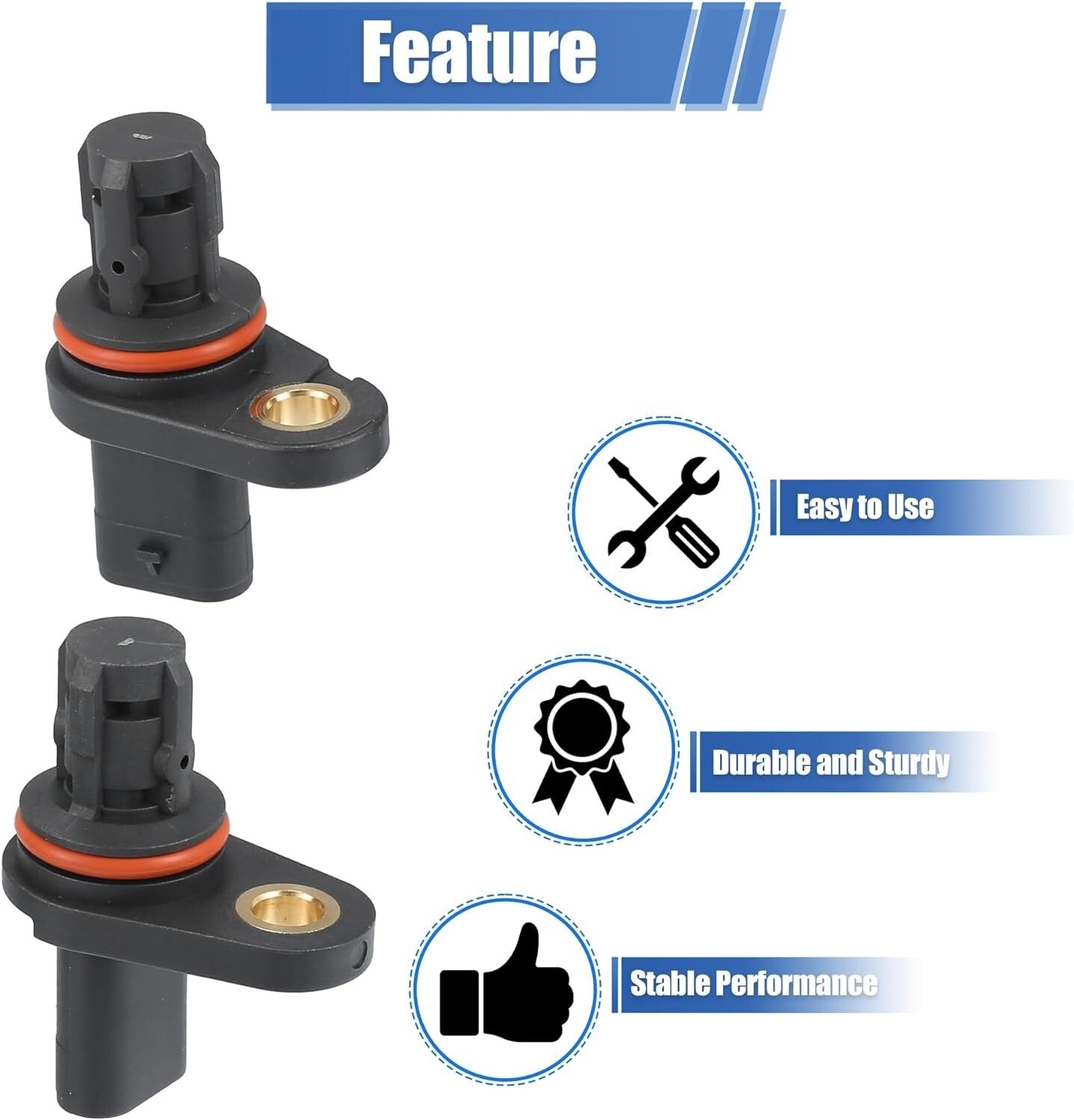 2x Intake+Exhaust Engine Camshaft Position Sensor For Chevy Cruze Sonic 1.8L