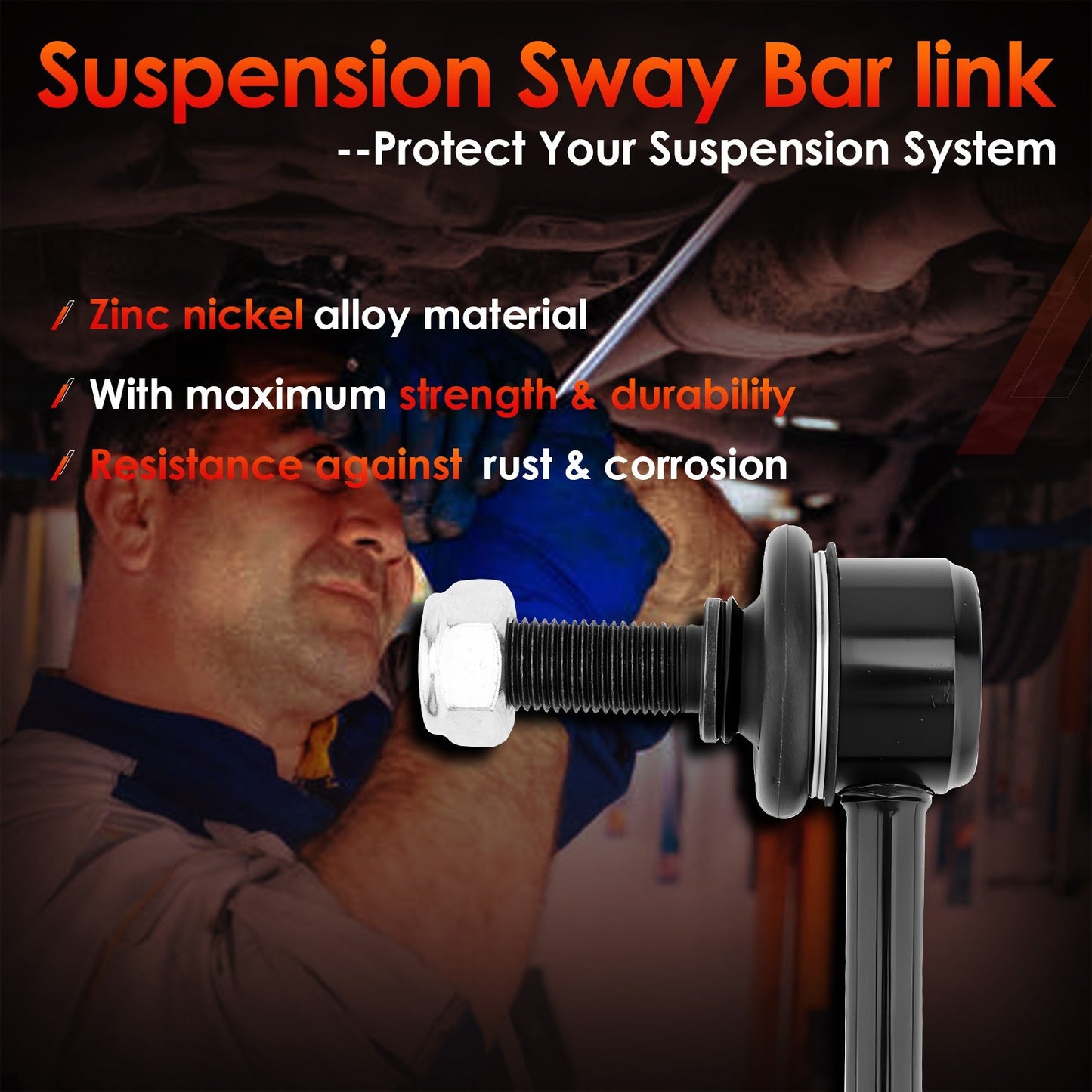 2X Rear Sway Bar Stabilizer End Links Kit For 2000-20 Chevy GMC Cadillac Hummer