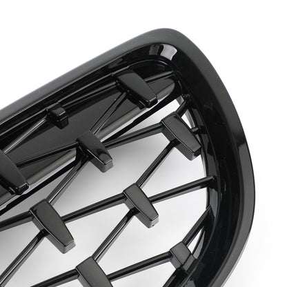 Front Kidney Grille Grill Fit BMW 2007-2010 E92 E93 328i 335i 2DR Meteor Black