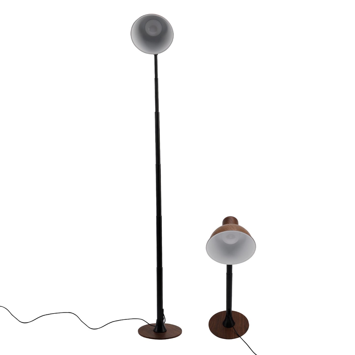 For Living Room/Office-Black Dimmable Adjustable LED Floor & Table Lamp 3 Colors