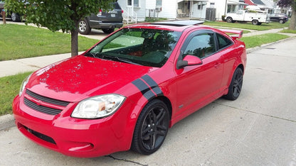 4" Dual Fender Stripe Hash Mark Stripe Decal Graphic Kit For CHEVY COBALT