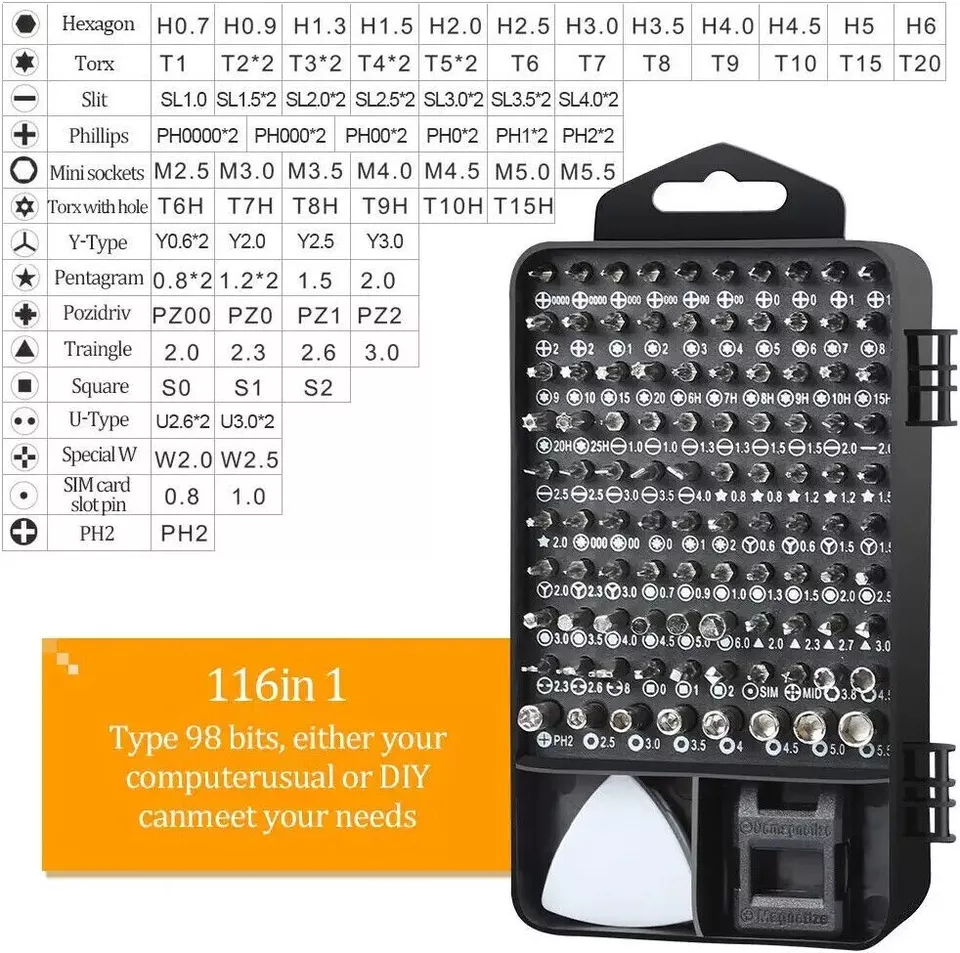 115 Triwing Screwdriver Set Repair Tool for Nintendo Switch N64 NES Joy-con Wii