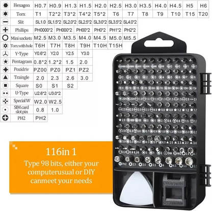 115 Triwing Screwdriver Set Repair Tool for Nintendo Switch N64 NES Joy-con Wii