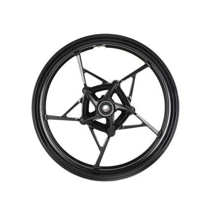 Glossy Black Front Wheel Rim For Kawasaki Z400 EX400 Ninja 400 ABS 2018-2023