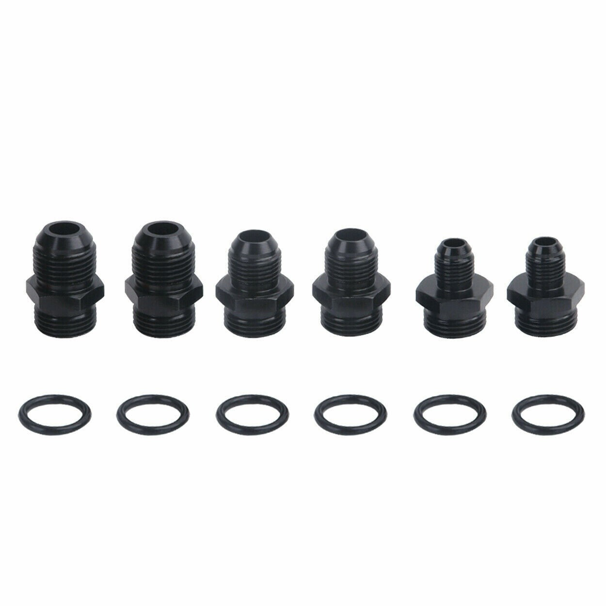 Universal Racing In-Line Fuel Filter With AN 6 8 10 Fittings Adapter 40 Micron