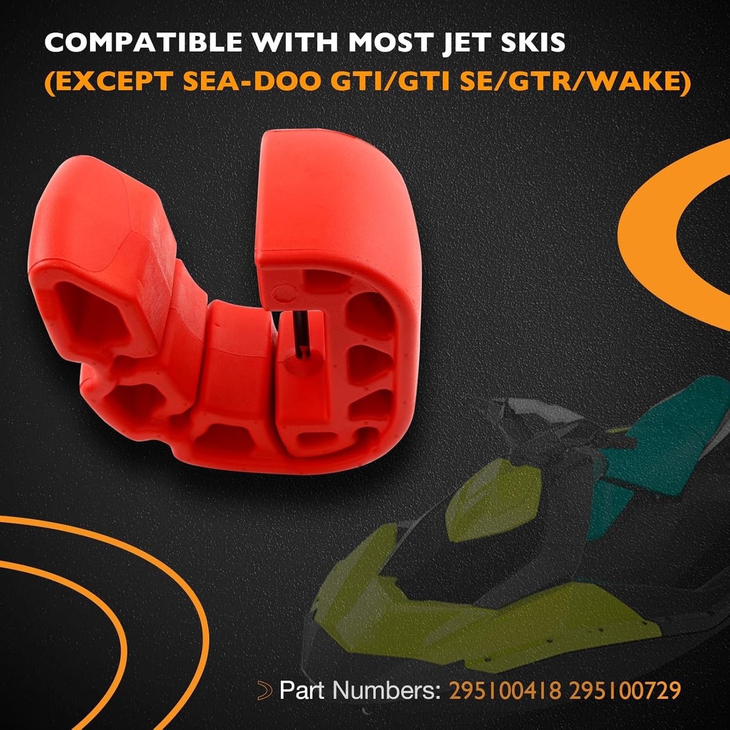 2X 295100418 Anti Crash Buffer Bumpers Fenders For Sea-Doo GTX FishPro 295100729