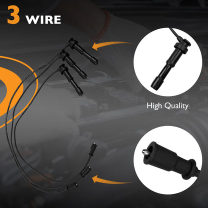 UF431 Ignition Coil Pack & Iridium Spark Plugs & Wire For 03-06 Kia Sorento 3.5L