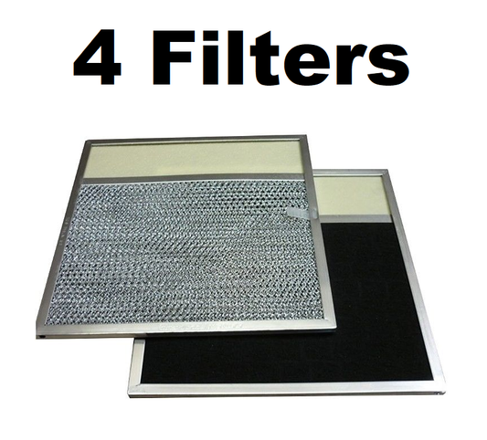 Solid Spare Aluminum Mesh Vent Lens Filter for Broan NuTone RangeAire BP57 R610050 4 PACK
