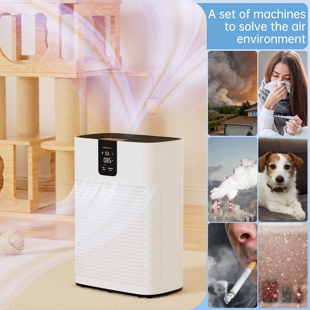 Air Purifier for Home Bedroom Office Large Room Up to 2400 Ft² Dust W/ 2 Filters