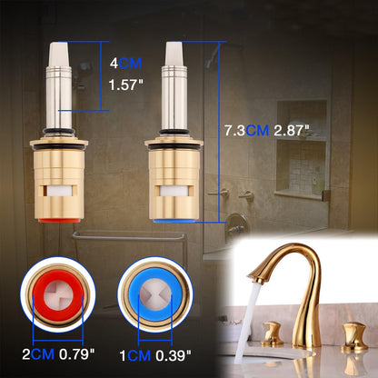 377XKRHJKABNF 1/4-Turn Hot & Cold Ceramic Faucet Cartridge Kit 377XKLHJKABNF