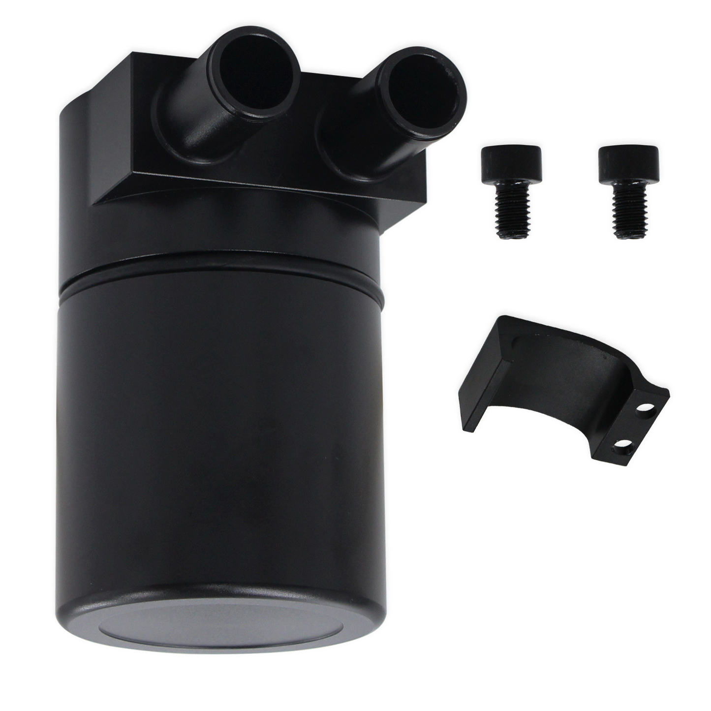 Billet Aluminum Oil Catch Can Tank Bottle Baffled For BMW N54 335i 535i Black