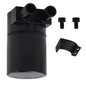 Billet Aluminum Oil Catch Can Tank Bottle Baffled For BMW N54 335i 535i Black