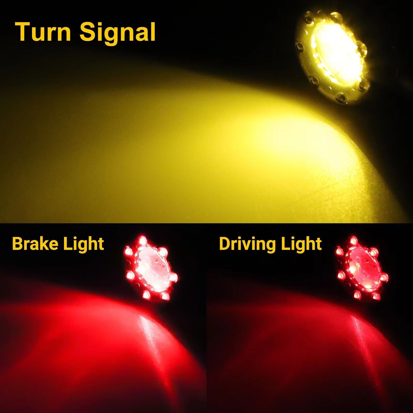 4X Motorcycle LED Turn Signals Blinker Light For Harley BMW Honda Chopper Bobber