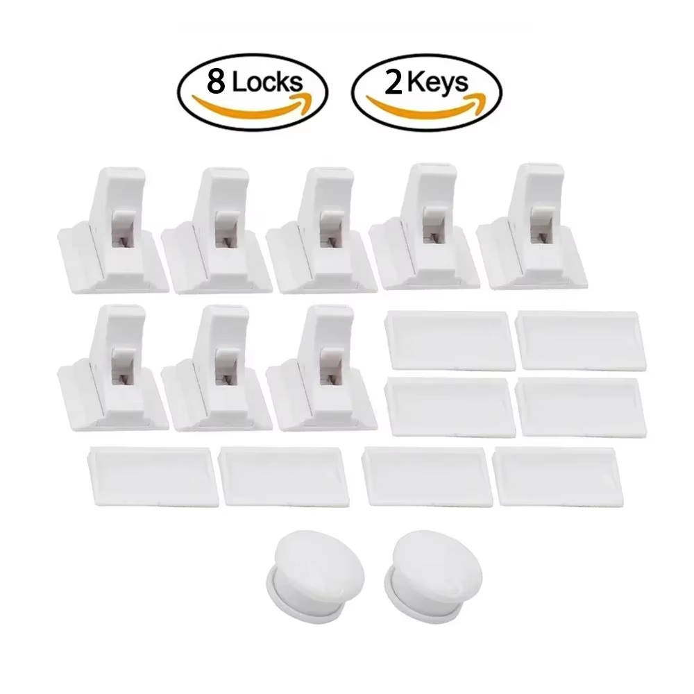 Baby Child Safety Magnetic Cabinet and Drawer Locks for Proofing Kitchen 8 Pack