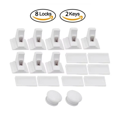 Baby Child Safety Magnetic Cabinet and Drawer Locks for Proofing Kitchen 8 Pack