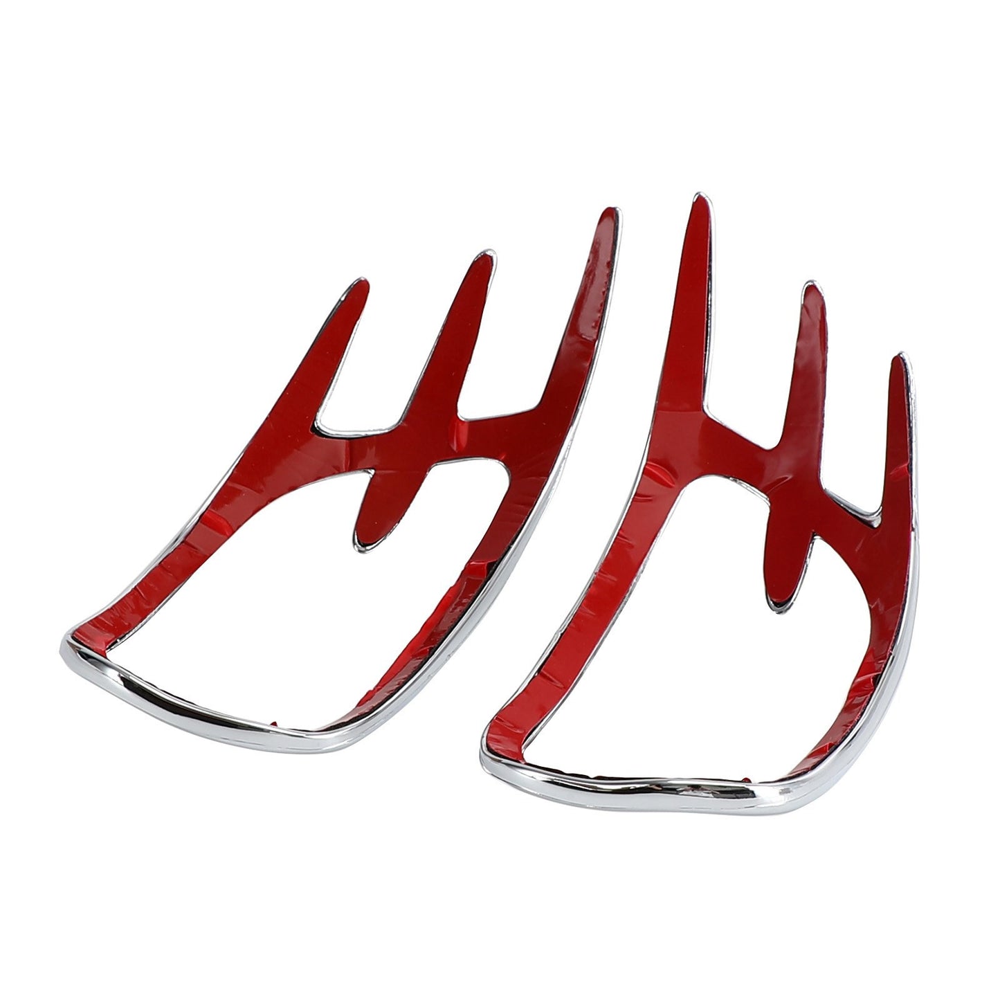 Goldwing Chrome Fairing Mirror Back Accent Grilles for 2001-2011 Honda GL1800