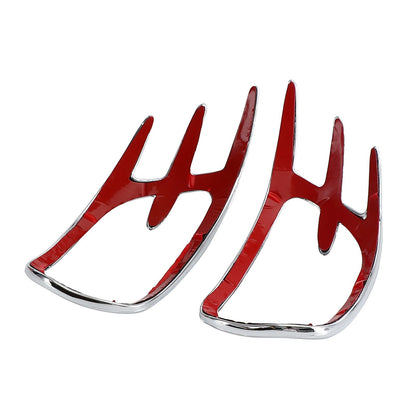 Goldwing Chrome Fairing Mirror Back Accent Grilles for 2001-2011 Honda GL1800