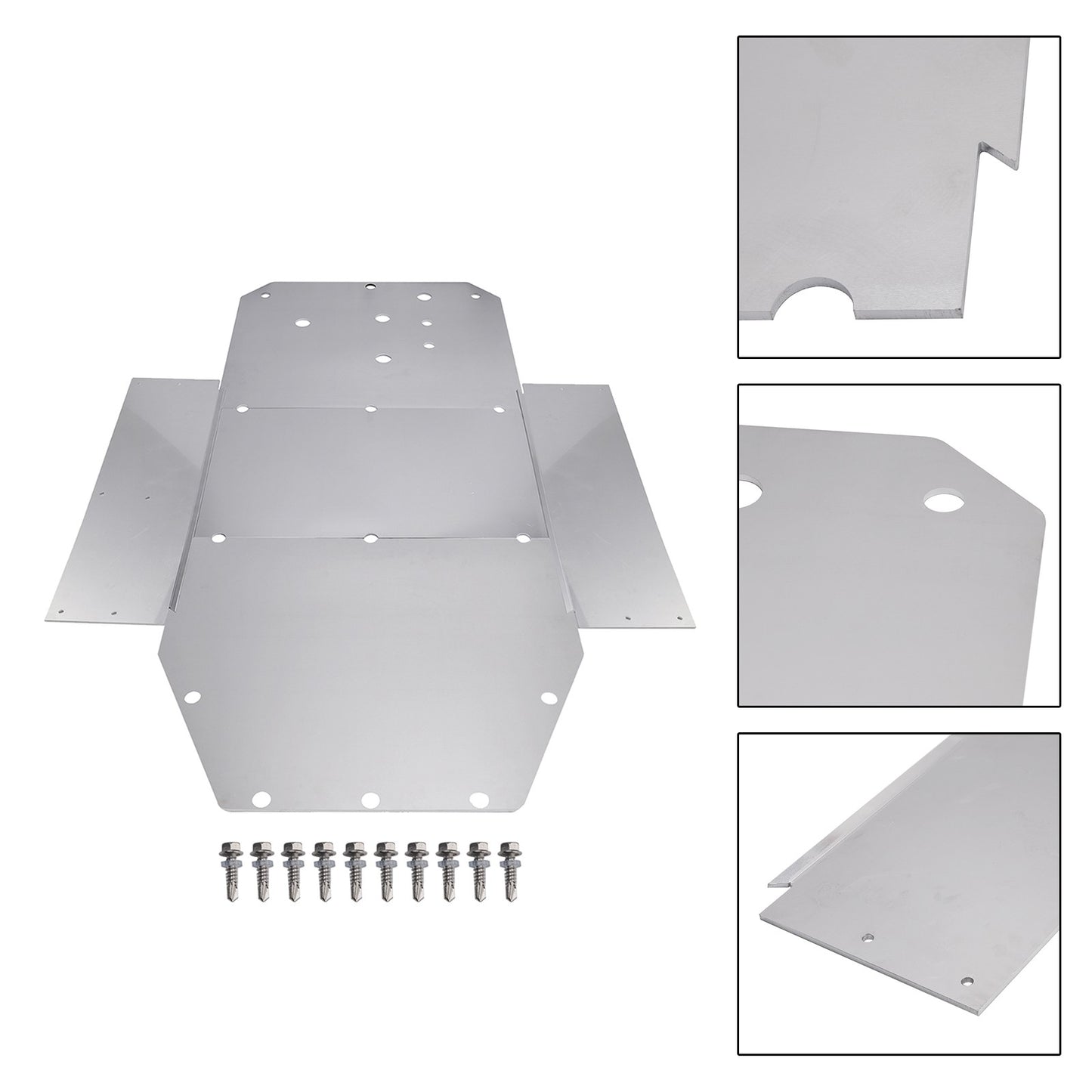 Chassis Guard Aluminum Skid Plate For Polaris Rzr 800 2008-2014 S 900 2015-2016