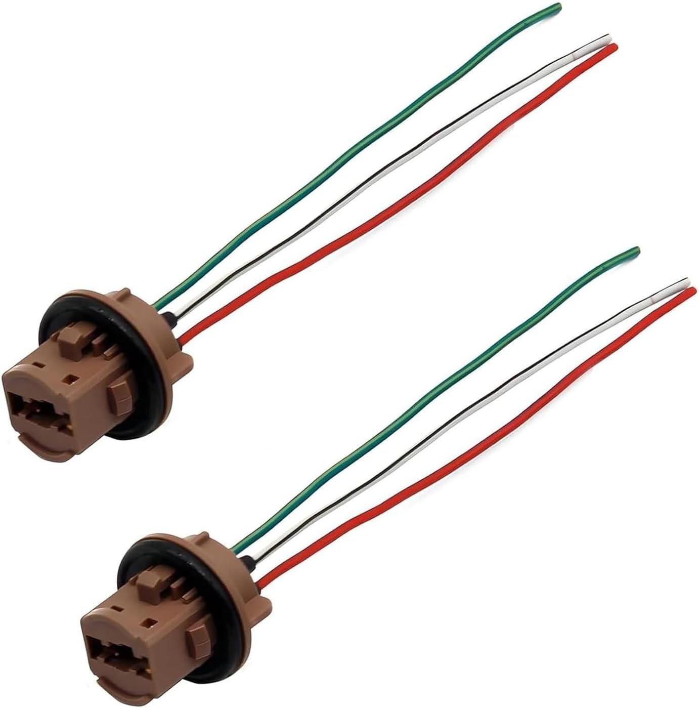 Universal Pigtail Wire Female Socket 7443 Two Harness Front Turn Signal Lamp