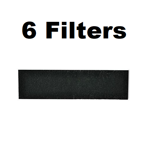 Solid Spare (6-PK) Carbon HEPA Pre-Filters Compatible with Honeywell & Vics HRF-B1 & HRF-B2