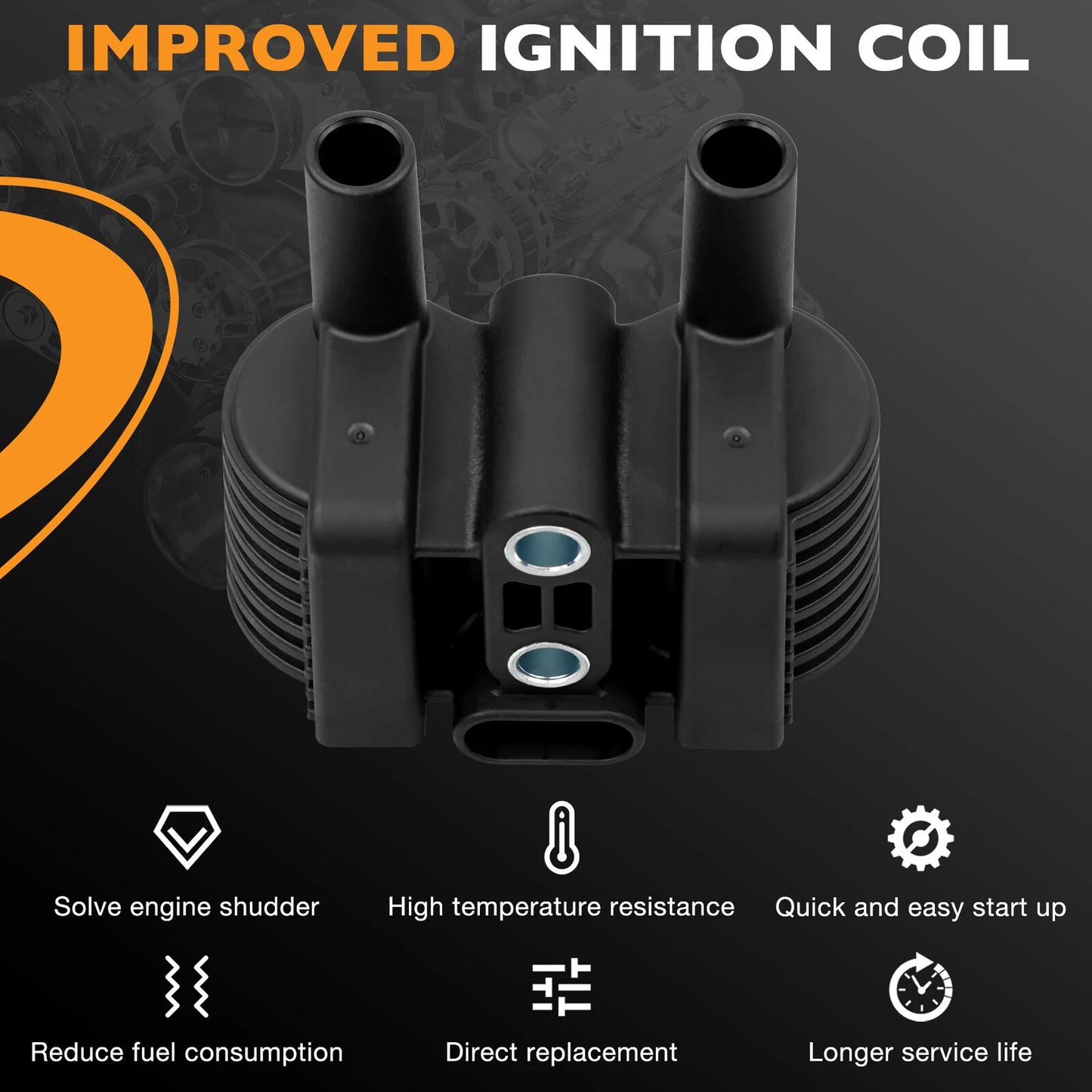 Ignition Coil Fit Sportster 1200 883 Iron Nightster Roadster Street 500 750 ROD