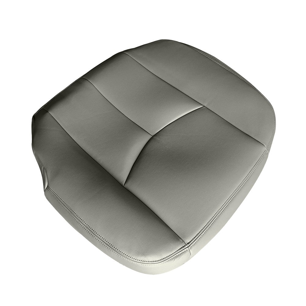 LH & RH Bottom Leather Seat Cover Gray For 2003-2006 Chevy Avalanche