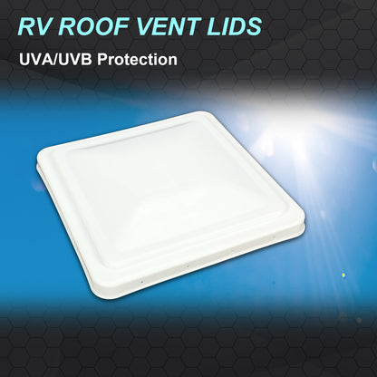 Solid Spare For RV Replacement 14"X14" Roof Vent Cover White Camper Vent Cover