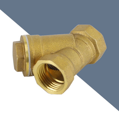 1/2" NPT Thread Y Shaped Brass Strainer Filter Valve Connector For Water Oil
