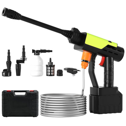 6in1 Cordless High Pressure Car Washer Cleaner Gun w/ 3 Function Levers Portable