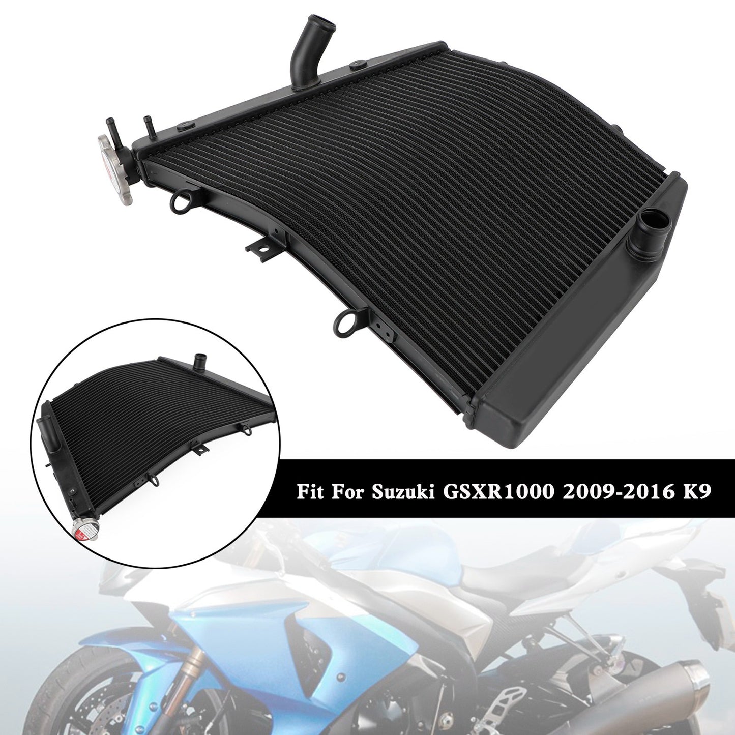 Engine Radiator Cooler Cooling For Suzuki GSXR1000 GSX-R1000 2009-2016 K9