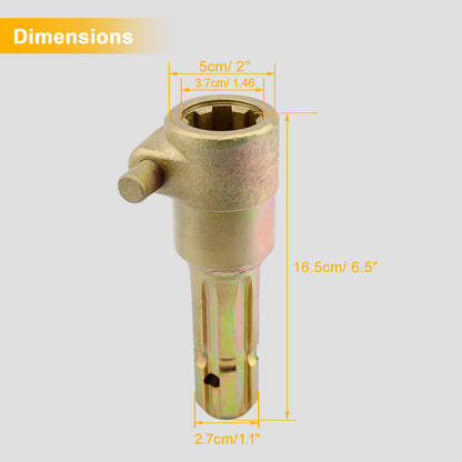 Upgraded PTO Extender Adapter for Tractor, 1-3/8" & 6 Spline Female & Male 70HP
