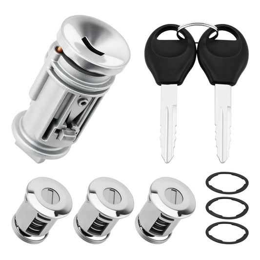 Solid Spare 703719 Tailgate Door Lock & Ignition Cylinders Switch For 98-01 Jeep Wrangler TJ