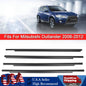 4x Car Outside Window Weatherstripeal Belt Moulding For Mitsubishi Outlandr2