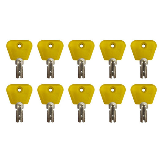 Solid Spare (10) Ignition Key For Clark Yale Hyster Forklift - 2368655, 2782017, 7004147