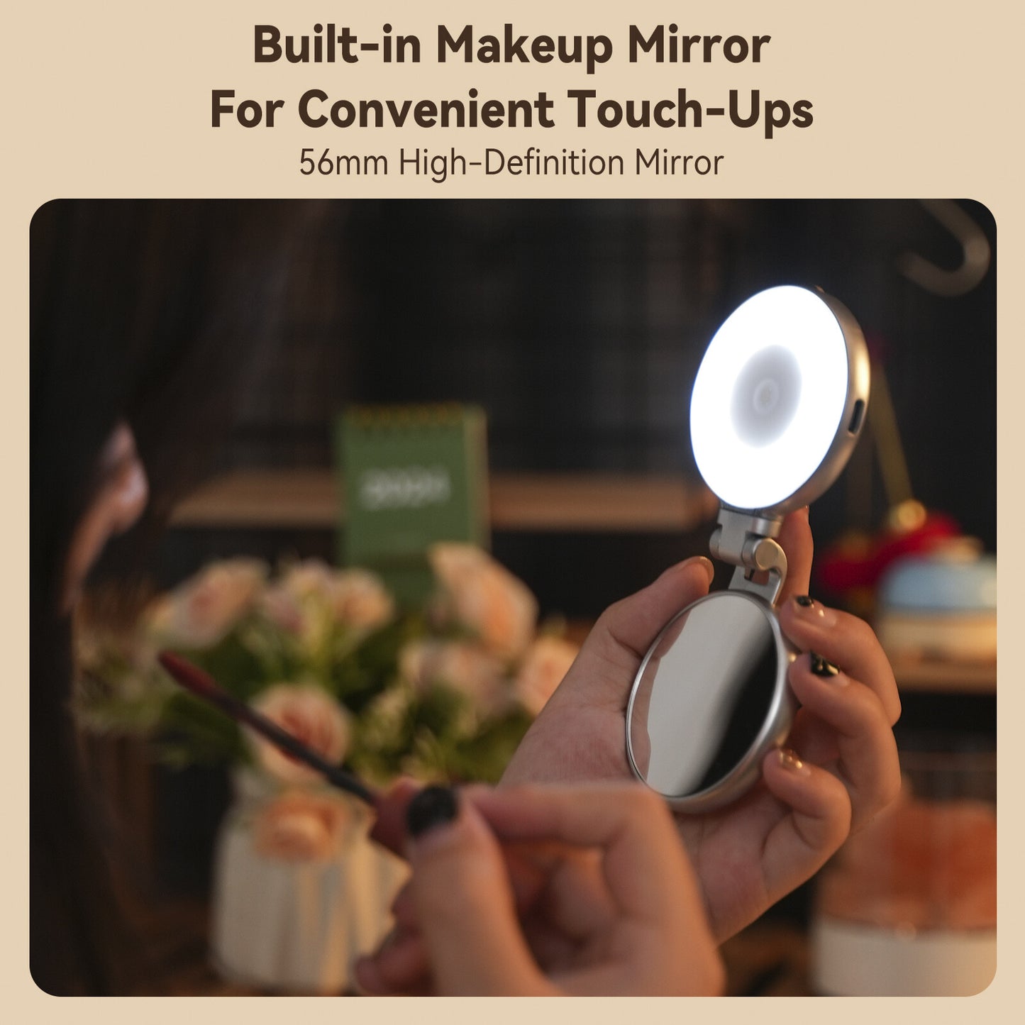 Mobile Phone Magnetic Beauty Fill Light Portable Rotating Stretch Pocket Light