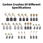60Pcs 10 Sizes Electric Motor Carbon Brushes Replacement For Power Tool
