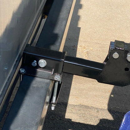 Solid Spare 4'' Square RV Bumper Receiver Adapter 2'' Hitch Mount Rack 2 Cargo Carrier tube