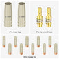 14pcs 15AK MIG MAG Welding Torch Kit 0.03'' 0.8mm Contact Tip Nozzle Diffuser