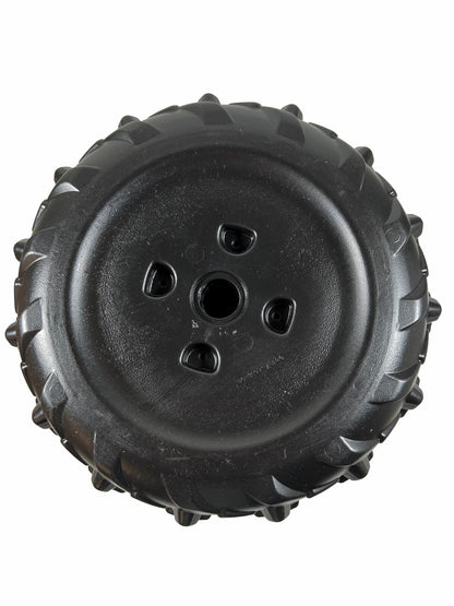Solid Spare (2) Power Wheels 3900-6454 Black Wheel For Jurassic World Dino Racer ATV
