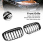 2PCS Gloss Black Front Kidney Grille Grill Fit BMW X1 F48 F49 2016-2018 2017